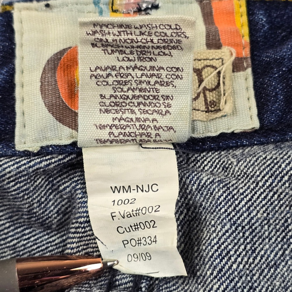 Ocean Pacific OP Mens Bootcut Jeans Dark Wash Blue Denim 38x28 - Picture 10 of 11